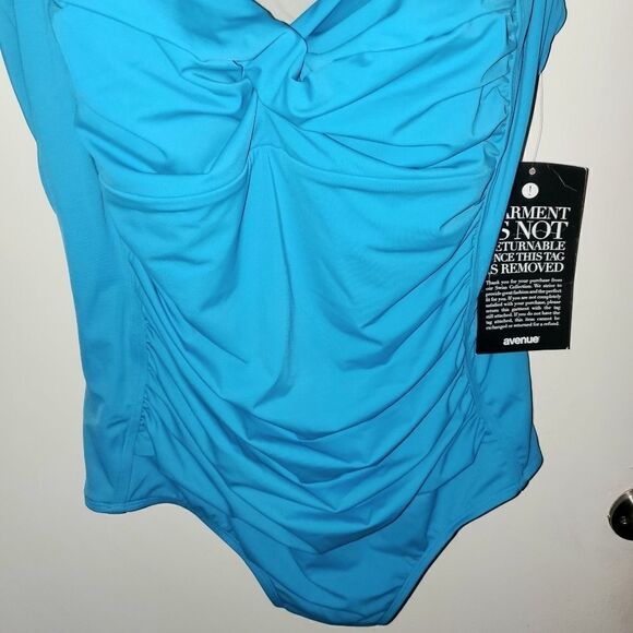 Avenue Teal/Turquoise  Bathing Suit Plus S… - Picture 5 of 6